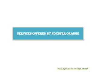 Services Offered by Noxster Orange