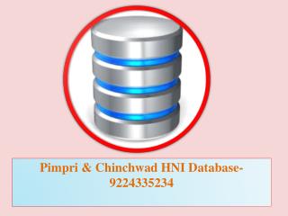 Pimpri & Chinchwad HNI Database-9224335234
