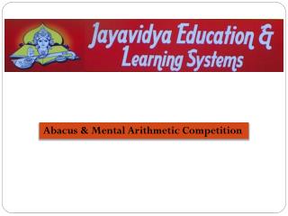 Abacus & Mental Arithmetic Competition