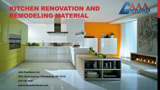 Kitchen Renovation and Remodeling Material