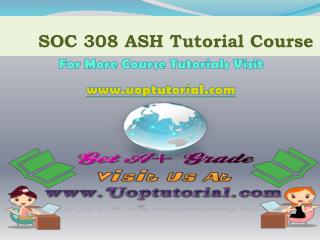 SOC 203 ASH TUTORIAL / Uoptutorial