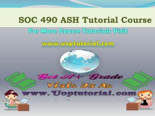 SOC 308 ASH TUTORIAL / Uoptutorial