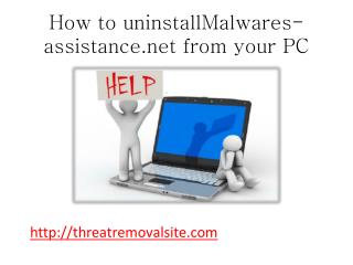 How to Uninstall Malwares-assistance.net from PC