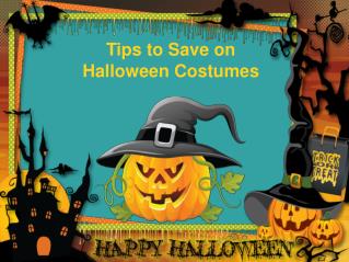 Tips to Save on Halloween Costumes