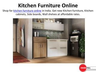 Buy Kitchen Furniture Online in India at Housefull.co.in