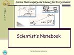 Scientist s Notebook