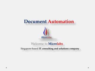 Document Automation With A Demo only At Microlabs