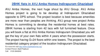 2BHK flats in AVJ Amba Homes Indirapuram Ghaziabad