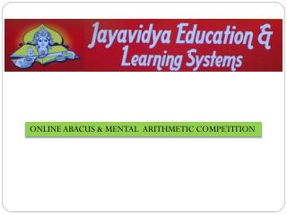 ONLINE ABACUS & MENTAL ARITHMETIC COMPETITION
