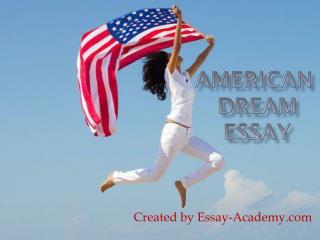 American Dream Essay