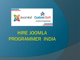 Hire Joomla Programmer India