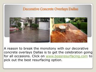 Decorative Concrete Overlays Dallas