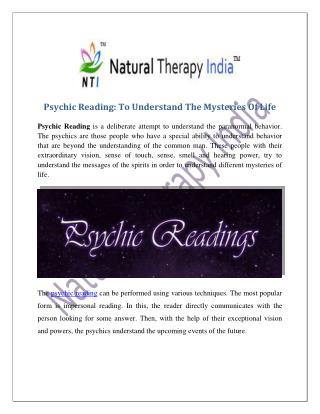 Psychic Reading | Best Psychic Reader In India
