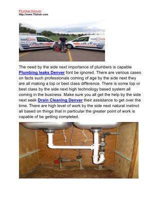 Plumber Denver