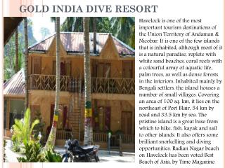 Gold India Dive Resort