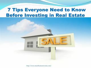 Real Estate Investment Tips