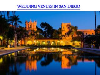 WEDDING VENUES IN SAN DIEGO