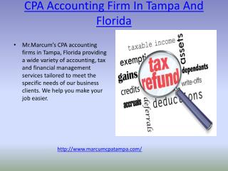 CPA Accounting Firm In Tampa And Florida