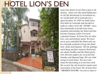 Hotel Lion's Den