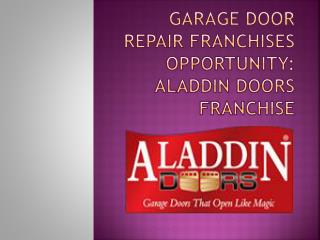 Best Garage Door Repair Franchise Opportunity in Illinois