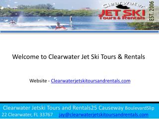 Clearwater beach jet ski rental