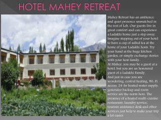 Hotel Mahey Retreat