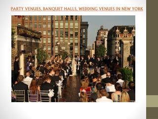 WEDDING VENUES IN NEW YORK