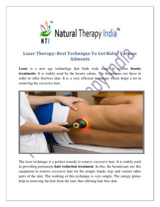 Laser Therapy Treatment in India | Laser Hair Therapy Experts | Clinic