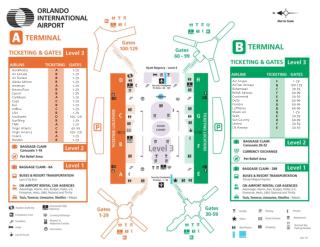 Orlando International Airport Wayfinding Map