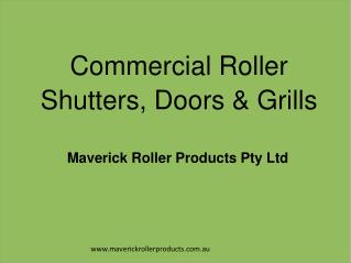 Commercial Roller Shutters, Doors & Grills in Sydney