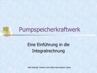 Pumpspeicherkraftwerk