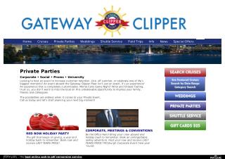 Gateway Clipper Fleet Private Parties » Corporate | Social | Proms | University