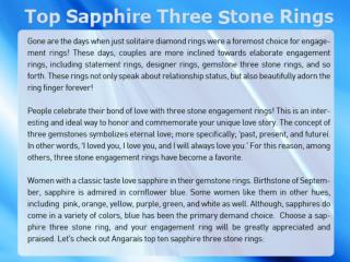 Top 10 Sapphire Three Stone Rings