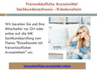 Freiverkäufliche Arzneimittel Schein