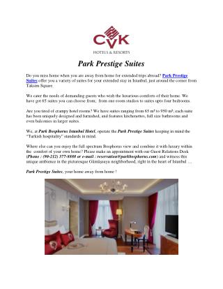 Istanbul Suites | Park hotel istanbul