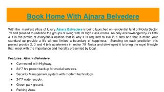 Book Royal Home with Ajnara Belvedere