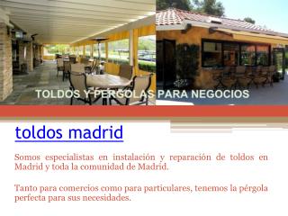 pergolas Madrid