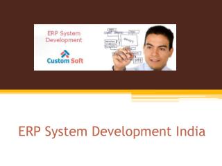 ERP System by Custom Soft India