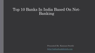 Top 10 Banks In India Based On Net-Banking