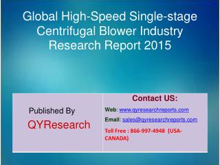 Global High-Speed Single-stage Centrifugal Blower Market 2015 Industry Growth, Trends, Analysis, Research and Developmen