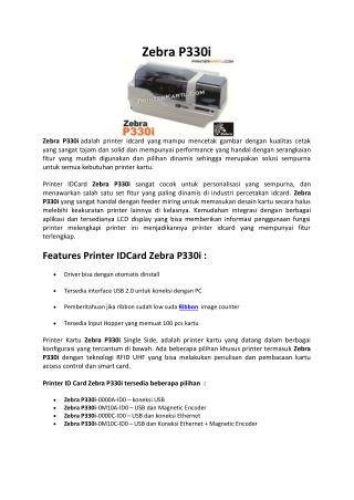 Printer Zebra P330i