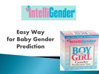 Easy Way for Baby Gender Prediction