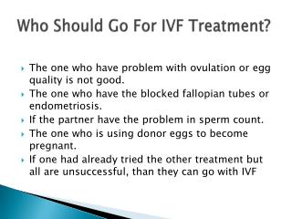 Who Should Go For IVF Treatment
