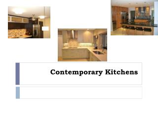 Contemporary Kitchens