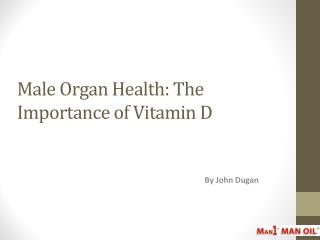 Male Organ Health: The Importance of Vitamin D