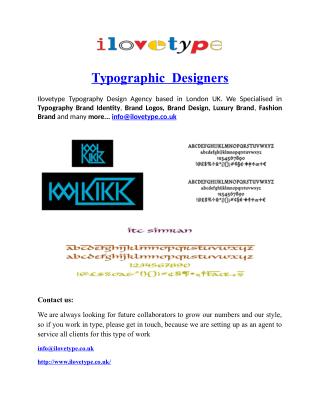 Typographic Designers