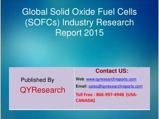 Global Solid Oxide Fuel Cells (SOFCs) Market 2015 Industry Forecasts, Analysis, Applications, Research, Trends, Developm