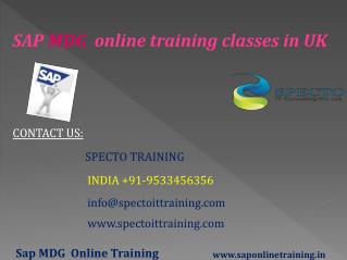 sap mdg online training in uk