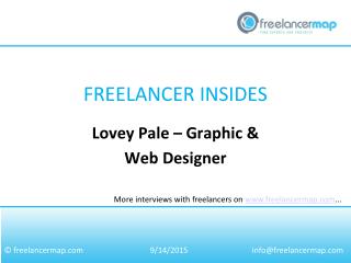 Lovey Pale – Graphic & Web Designer
