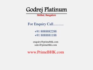 Godrej Platinum, Hebbal, Bangalore